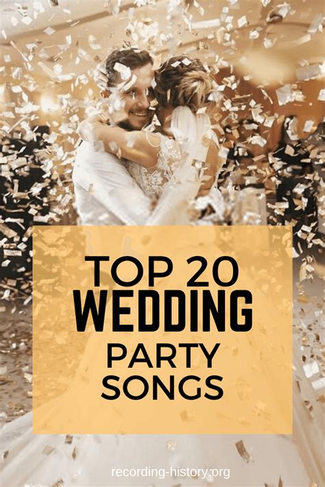 best party wedding songs